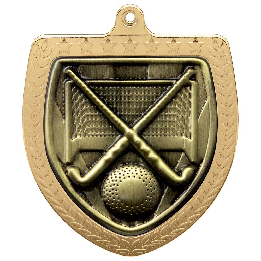 Cobra Field Hockey Shield Medal Gold 75mm