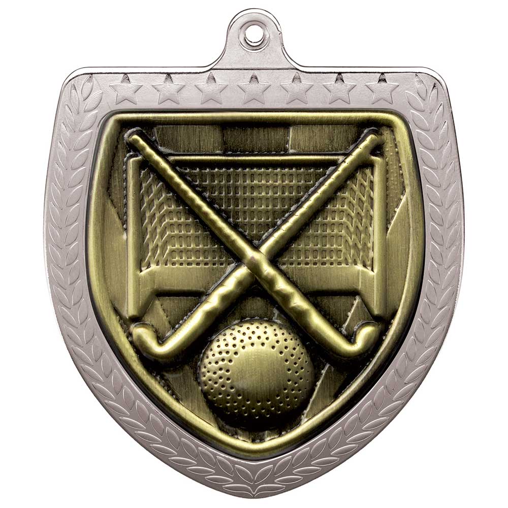 Cobra Field Hockey Shield Medal Silver 75mm
