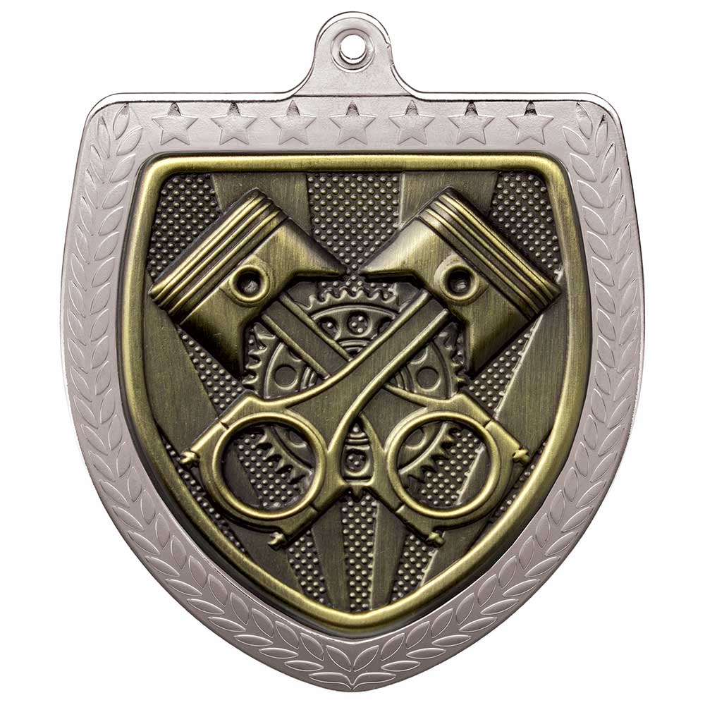 Cobra Motorsport Piston Shield Medal Silver 75mm