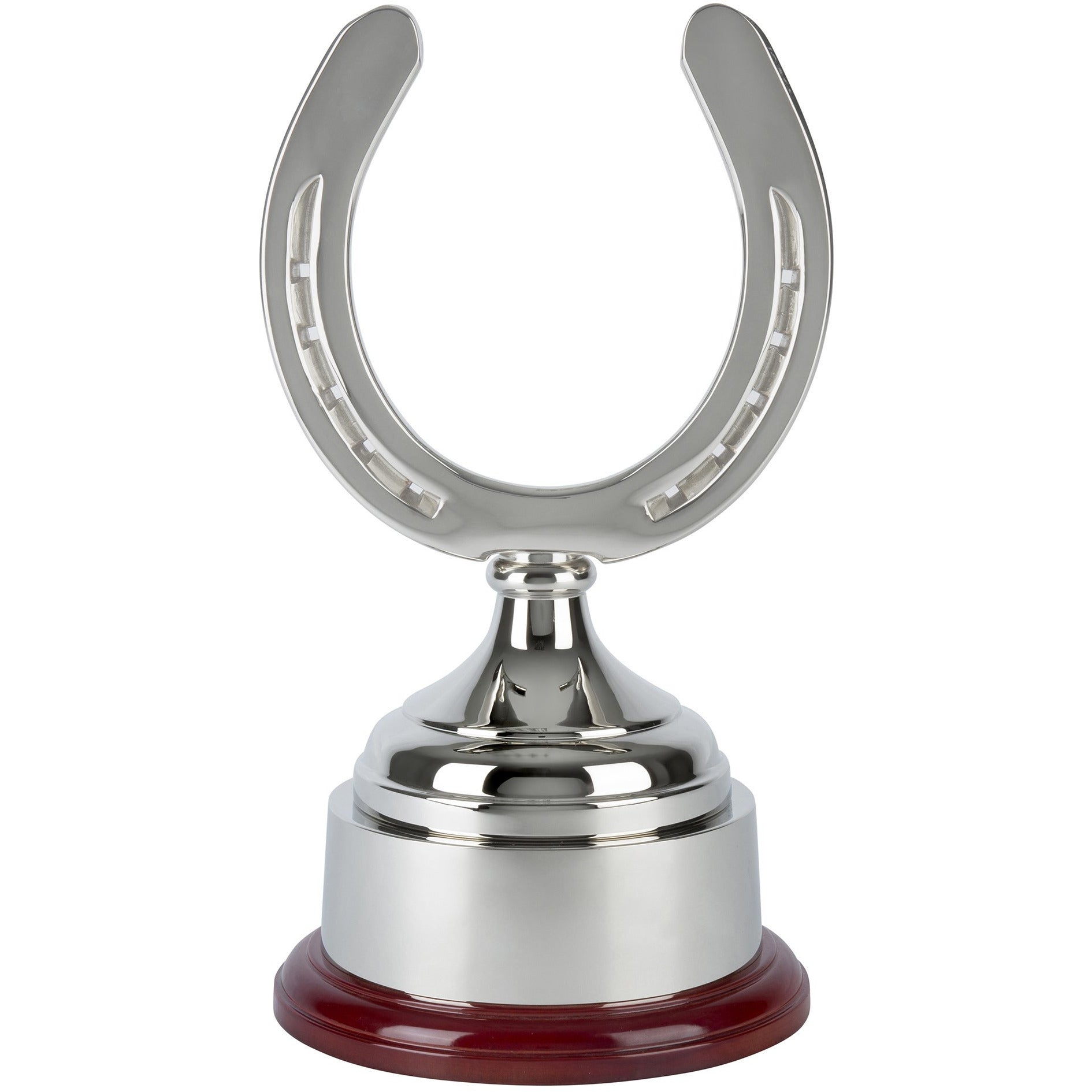 Nickel Plated Life-Size Horse Shoe Equestrian Award