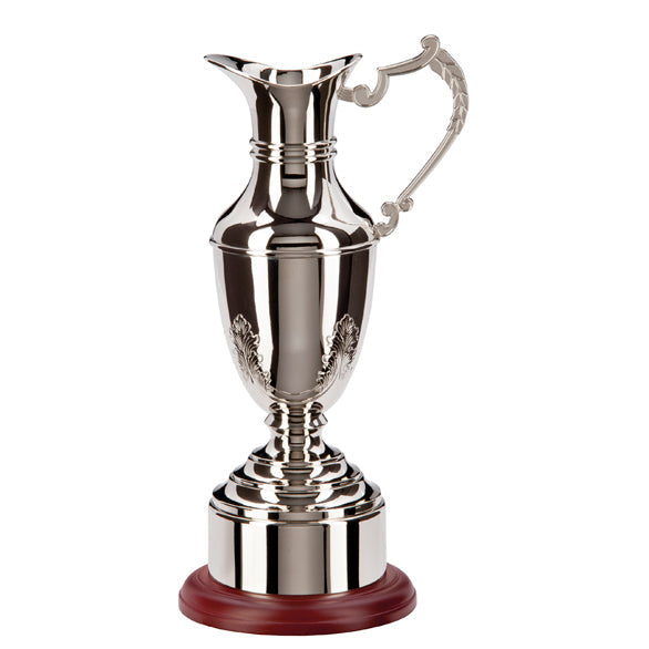 The Classic Nickel-Plated Claret Jug Golf Trophy