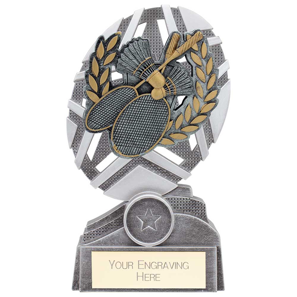 The Stars Badminton Plaque Award - Silver & Gold