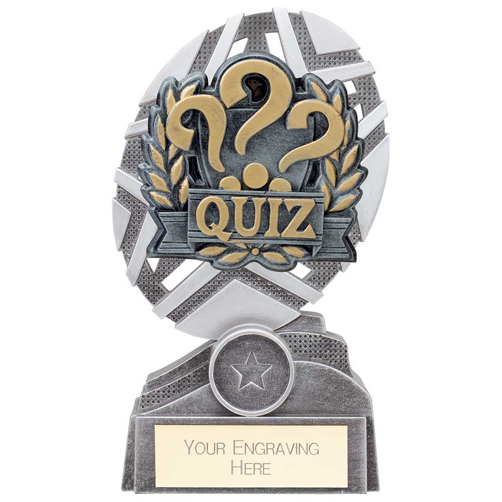 The Stars Quiz Plaque Award - Silver & Gold