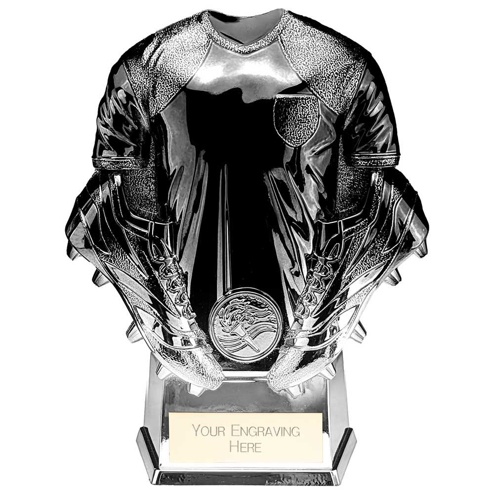 Invincible Football Heavyweight Shirt Trophy - Carbon Black & Platinum
