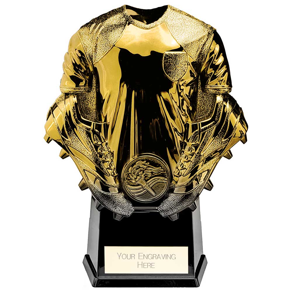 Invincible Football Heavyweight Shirt Trophy - Gold & Carbon Black
