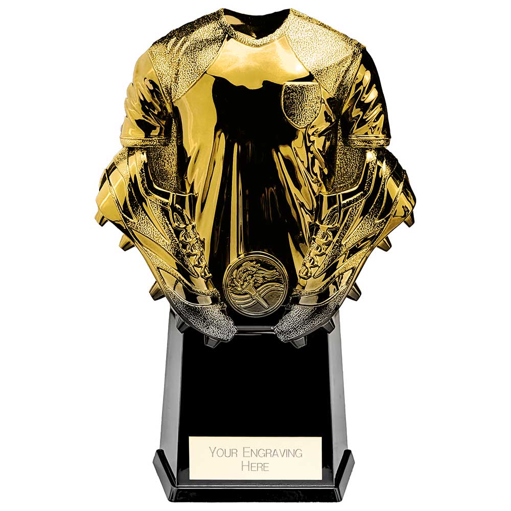 Invincible Football Heavyweight Shirt Trophy - Gold & Carbon Black