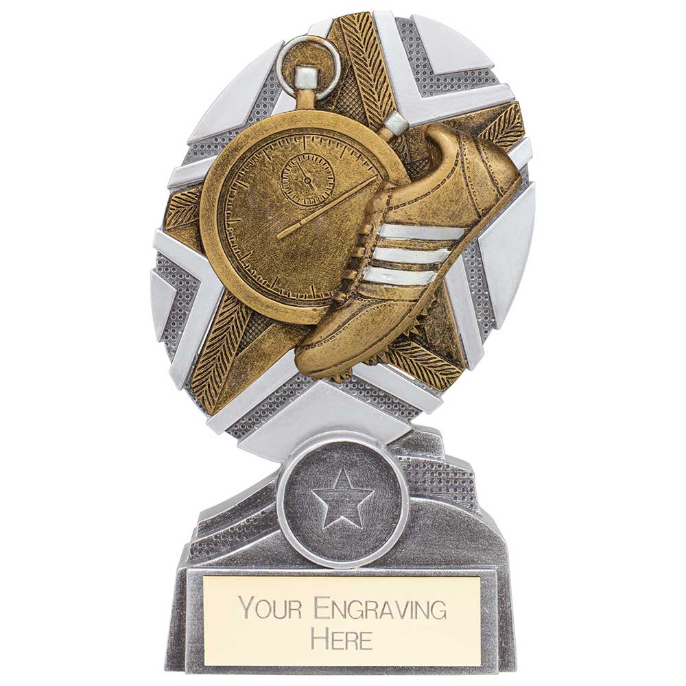 The Stars Unisex Running Plaque Award - Silver & Gold