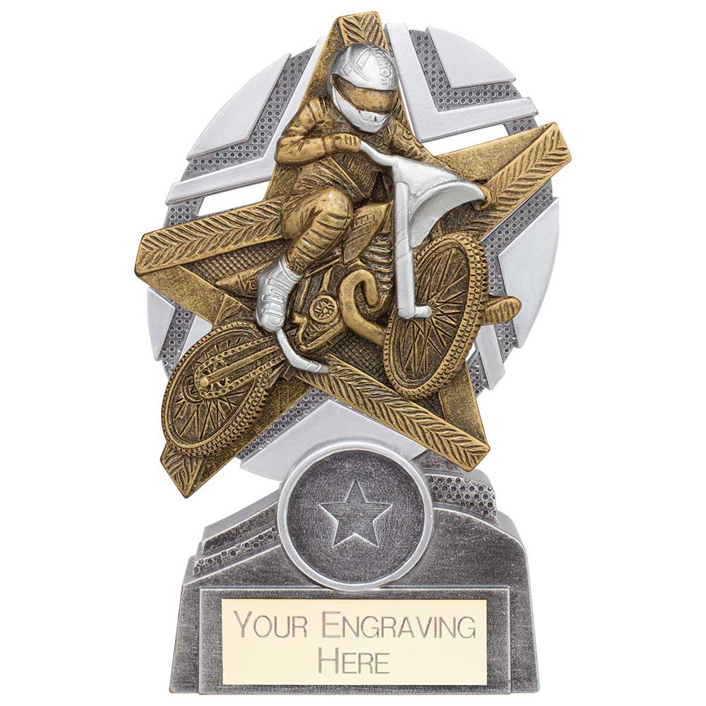 The Stars Motorcross Plaque Award - Silver & Gold
