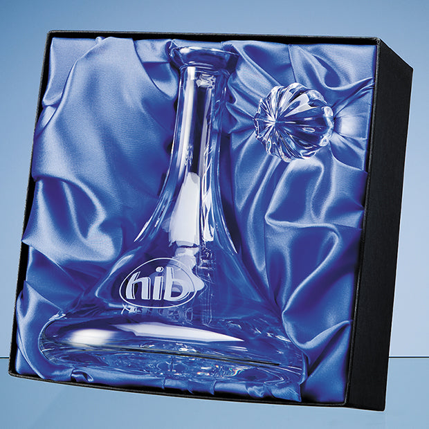 (BOX ONLY) Universal Ships Decanter/Bowl  Satin Lined Presentation Box