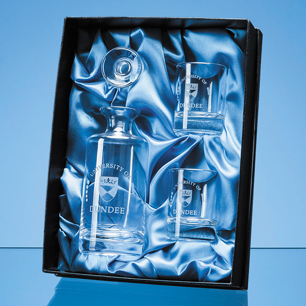 (BOX ONLY) Satin-Lined Presentation box for Mini Decanter Set