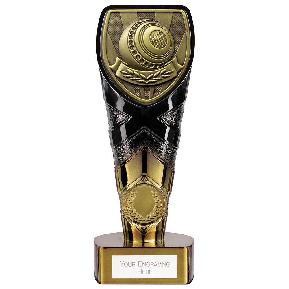 Fusion Cobra Lawn Bowls Award - Black & Gold