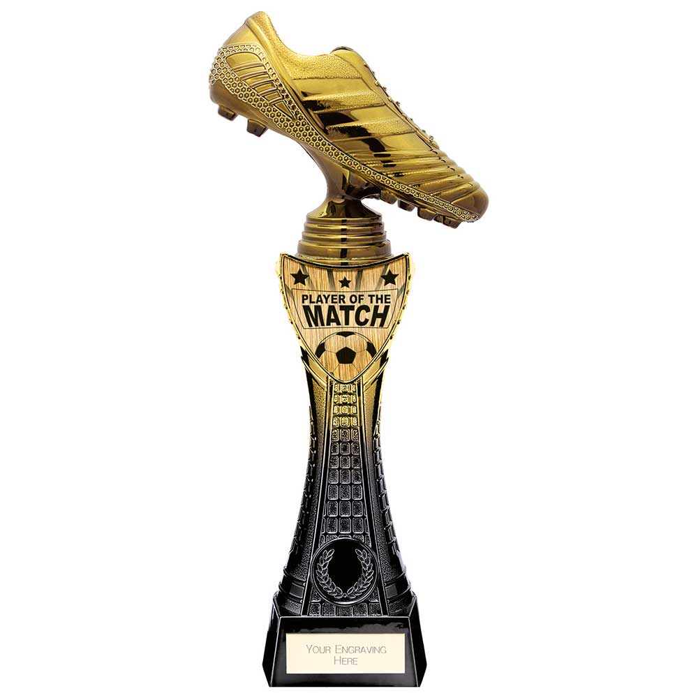 Fusion Viper Boot Football Award - Player of the Match - Black & Gold