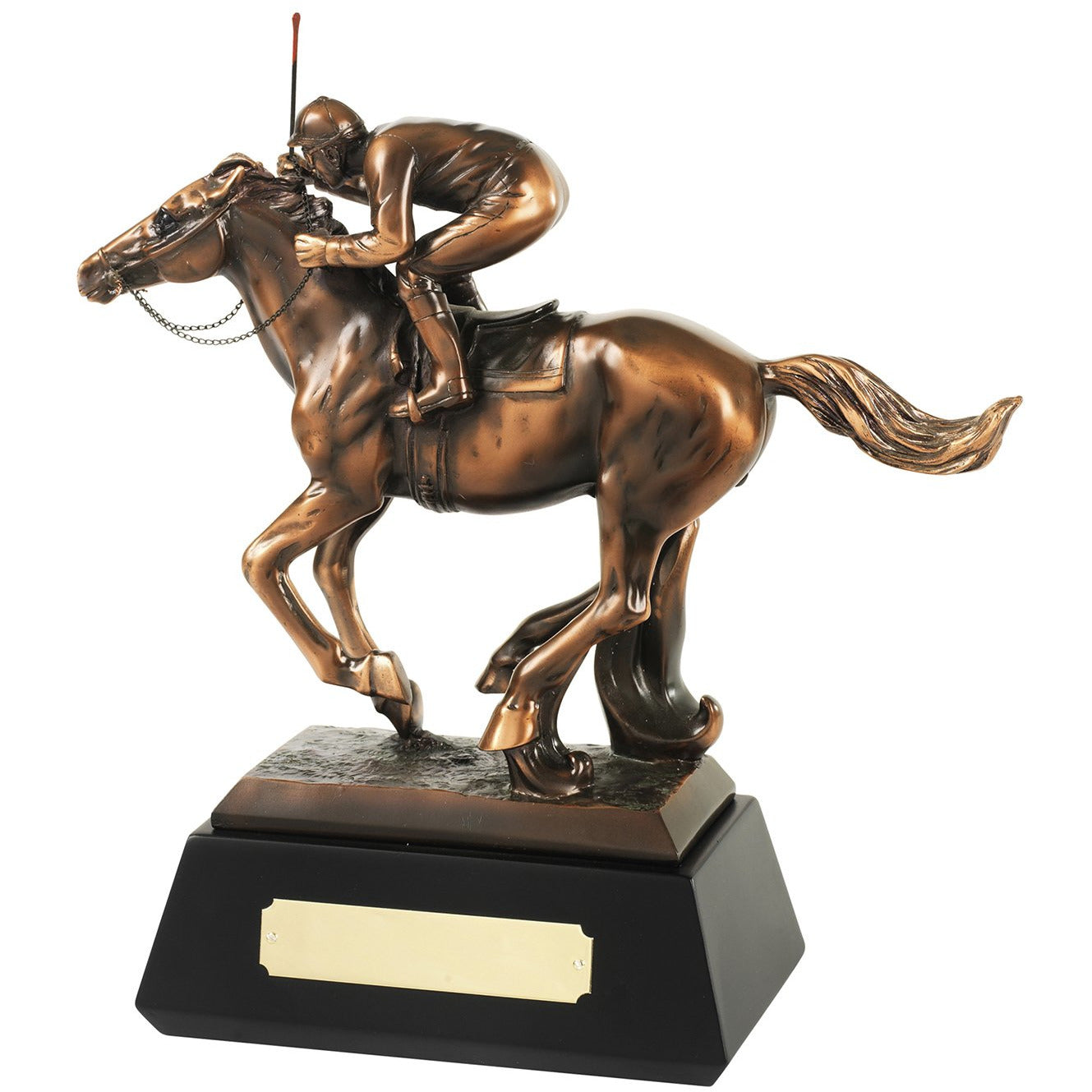 10 X 10in Horse/Jockey Figurine Trophy