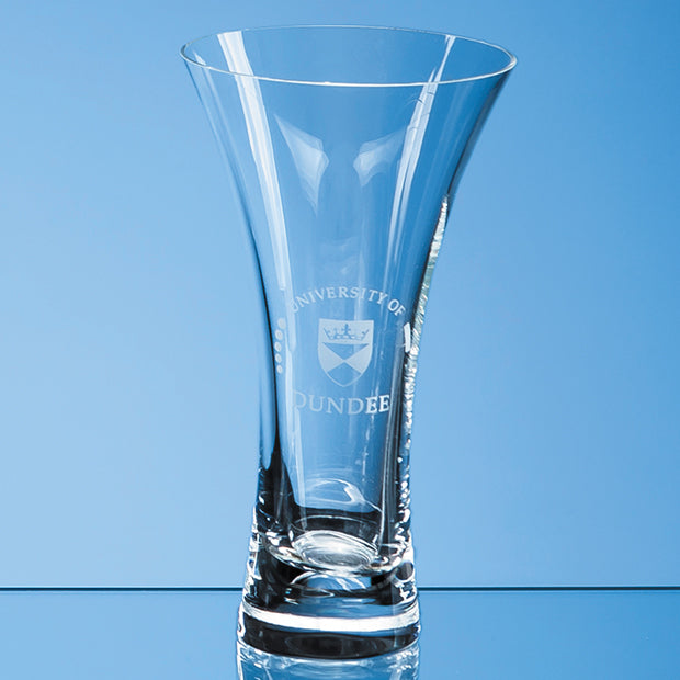 Engraved Neptune Plain Trumpet Vase
