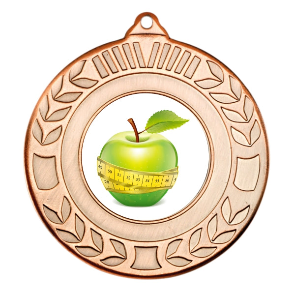 Slimming Bronze Laurel 50mm Medal