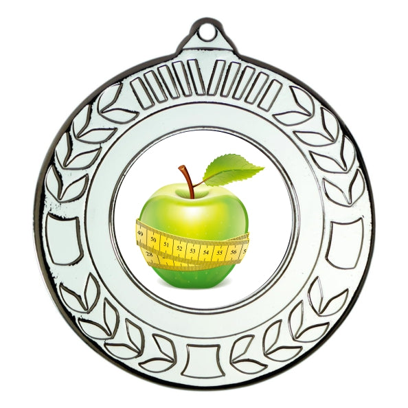 Slimming Silver Laurel 50mm Medal