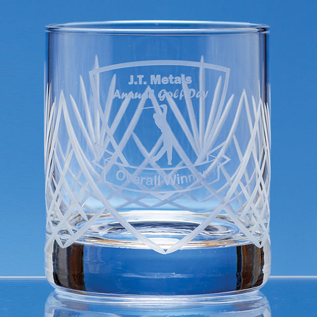 320ml Panel Whisky Tumbler with Frost Cutting