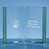 13cm Jade Glass Open Page Book