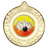 Ten Pin Bowling Gold Laurel 50mm Medal
