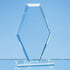 Engraved Jade Glass Clipped Diamond Award
