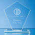 Engraved Jade Glass Diamond Award