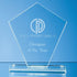 Engraved Jade Glass Diamond Award