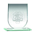Personalised Jade Glass Shield Plaque Award