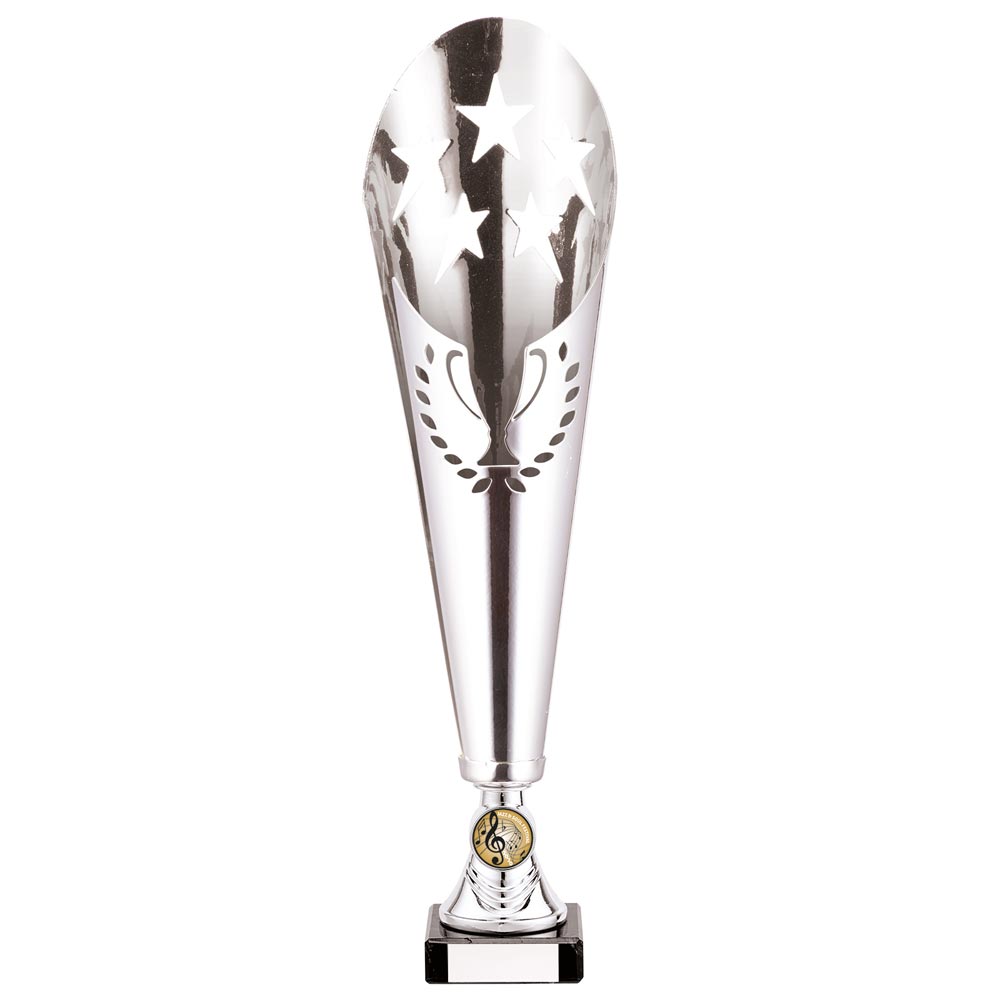Legendary Laser Cut Metal Trophy - Cup Silver