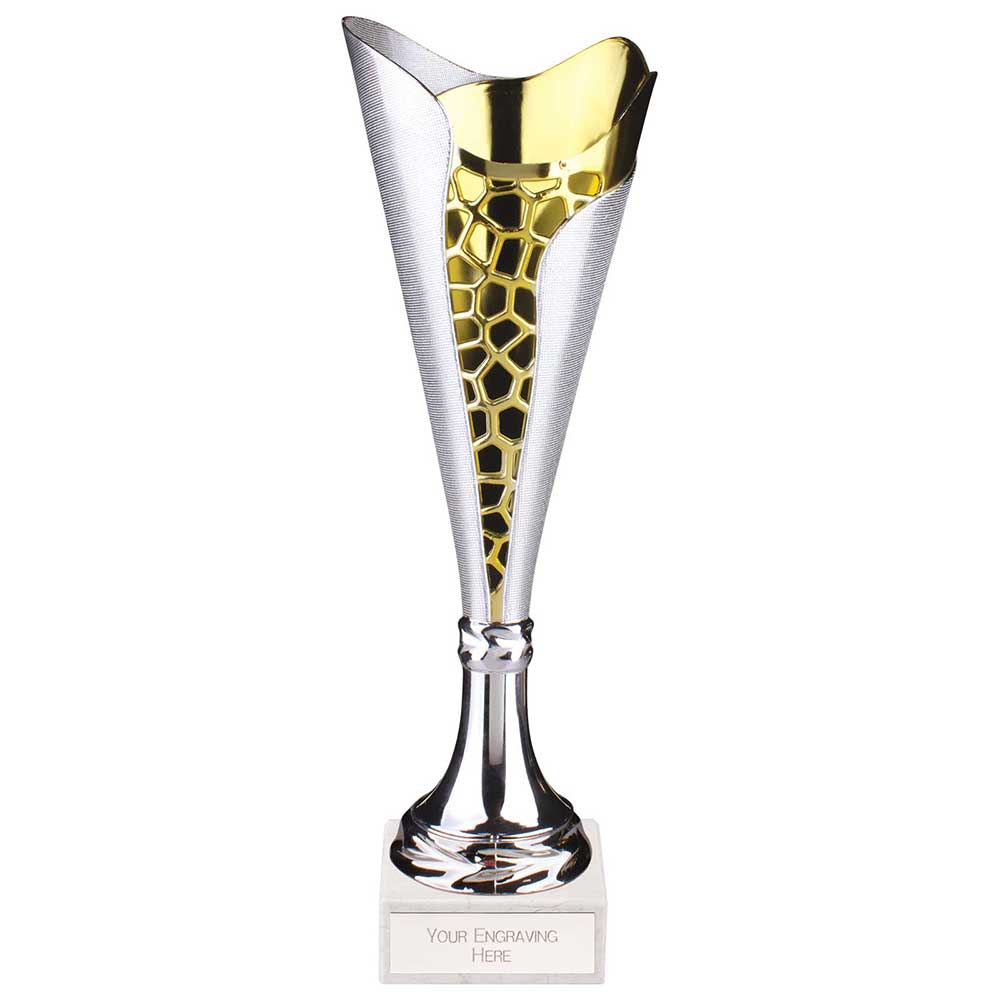 Utopia Laser Cut Trophy Cup (Silver & Gold)