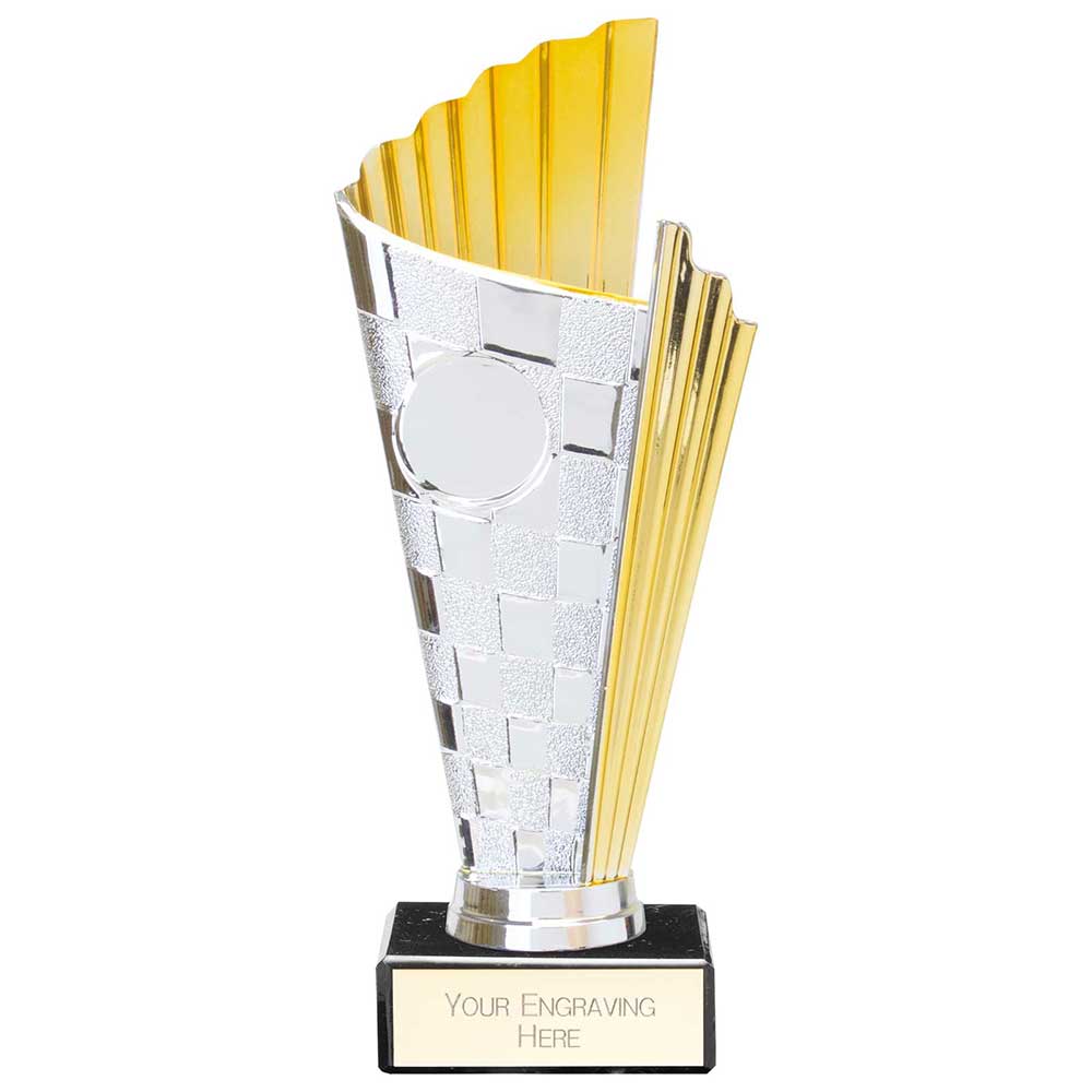 Flash Chequered Flag Trophy - Gold