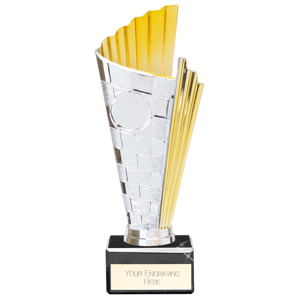 Flash Chequered Flag Trophy - Gold