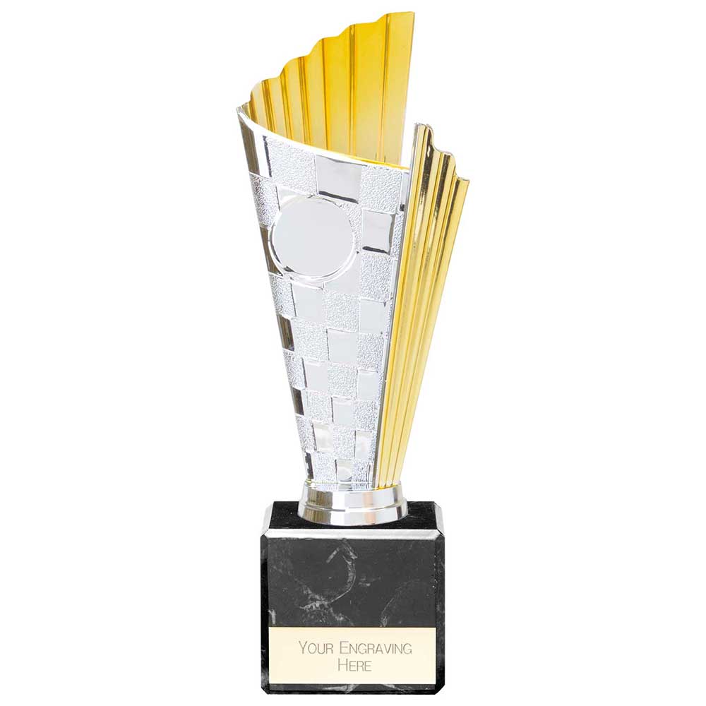 Flash Chequered Flag Trophy - Gold