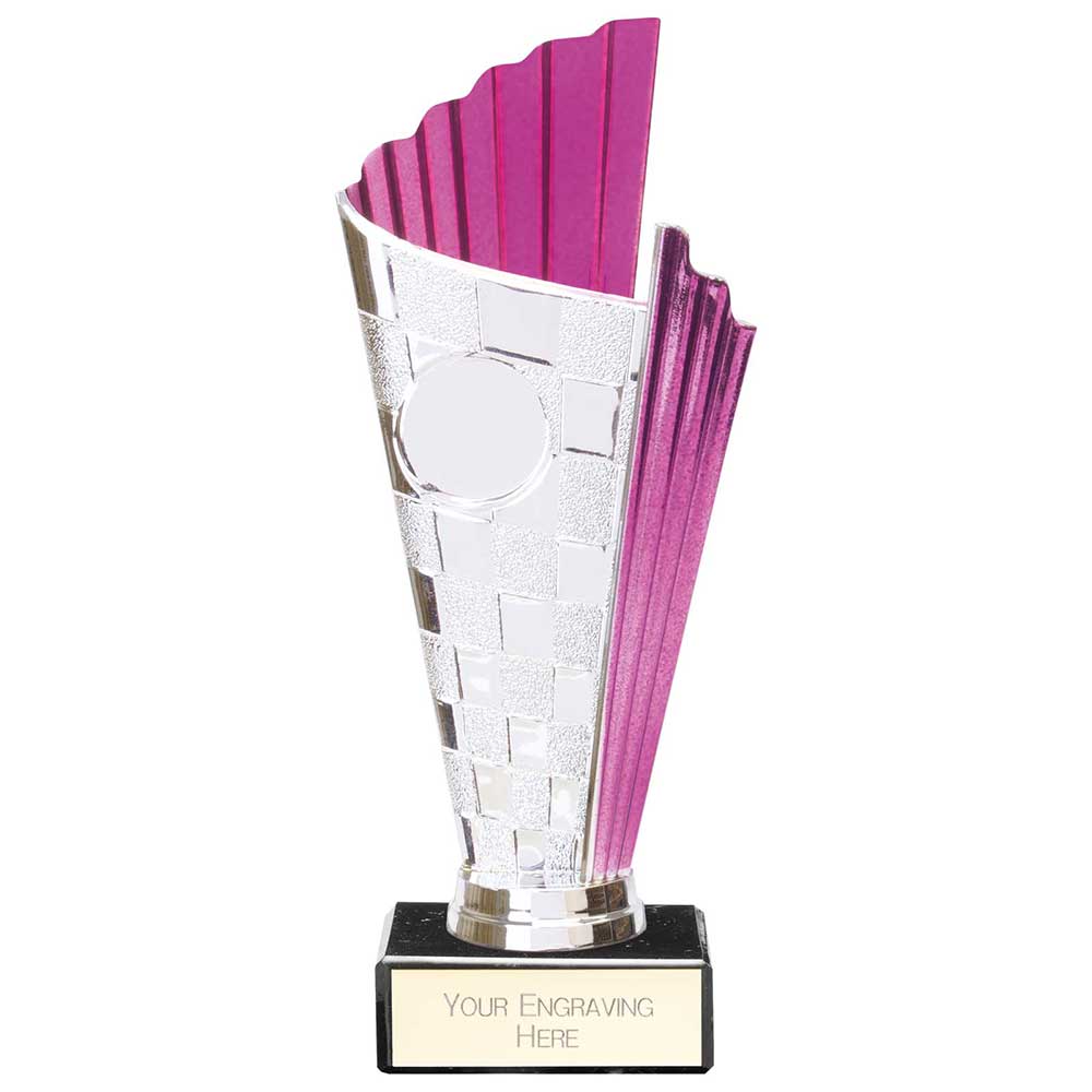 Flash Chequered Flag Trophy - Purple