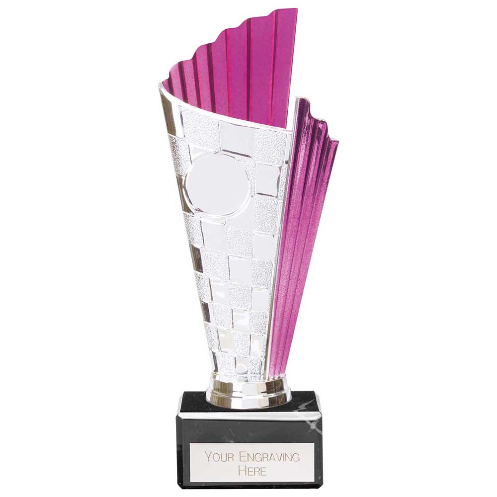 Flash Chequered Flag Trophy - Purple