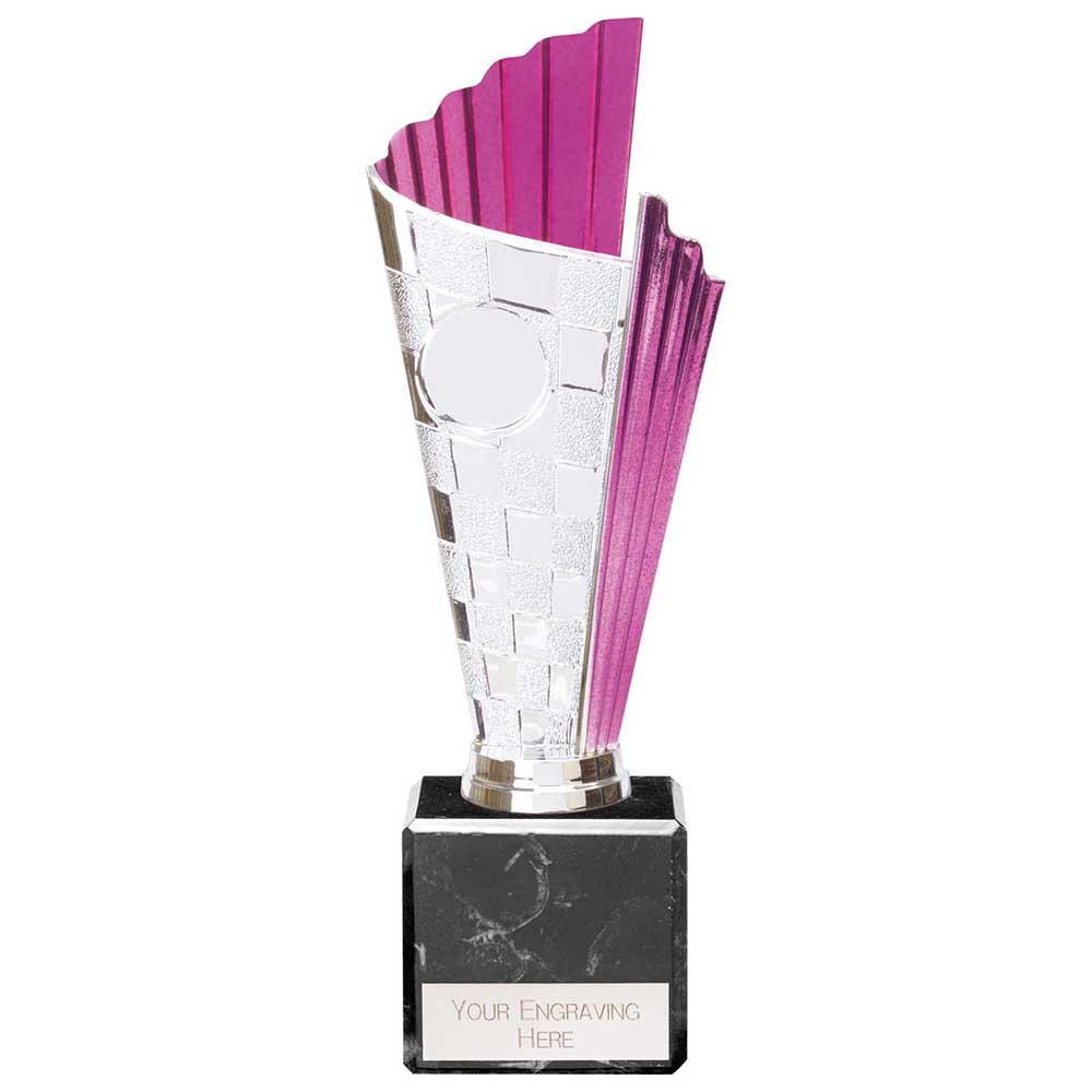 Flash Chequered Flag Trophy - Purple