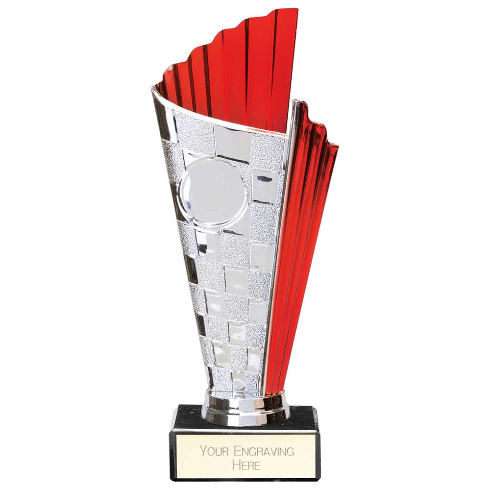 Flash Chequered Flag Trophy - Red