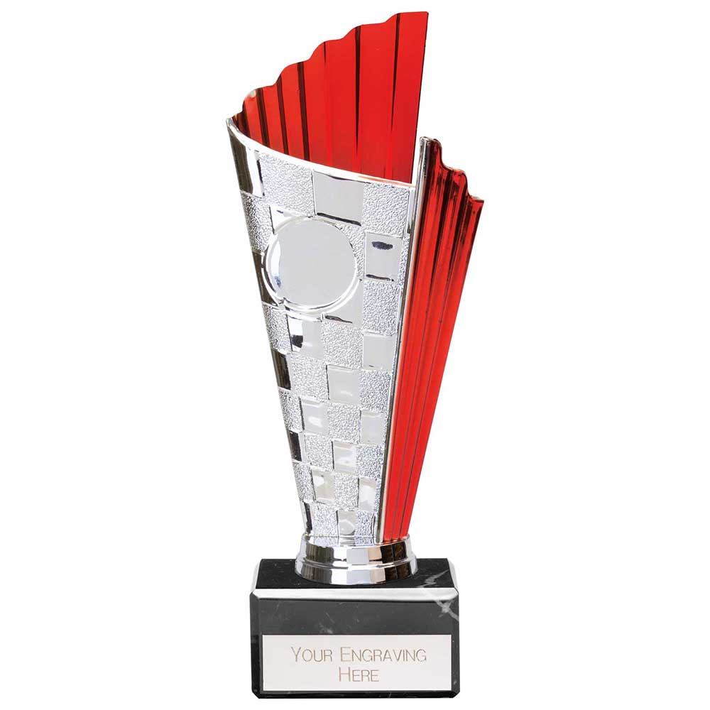 Flash Chequered Flag Trophy - Red