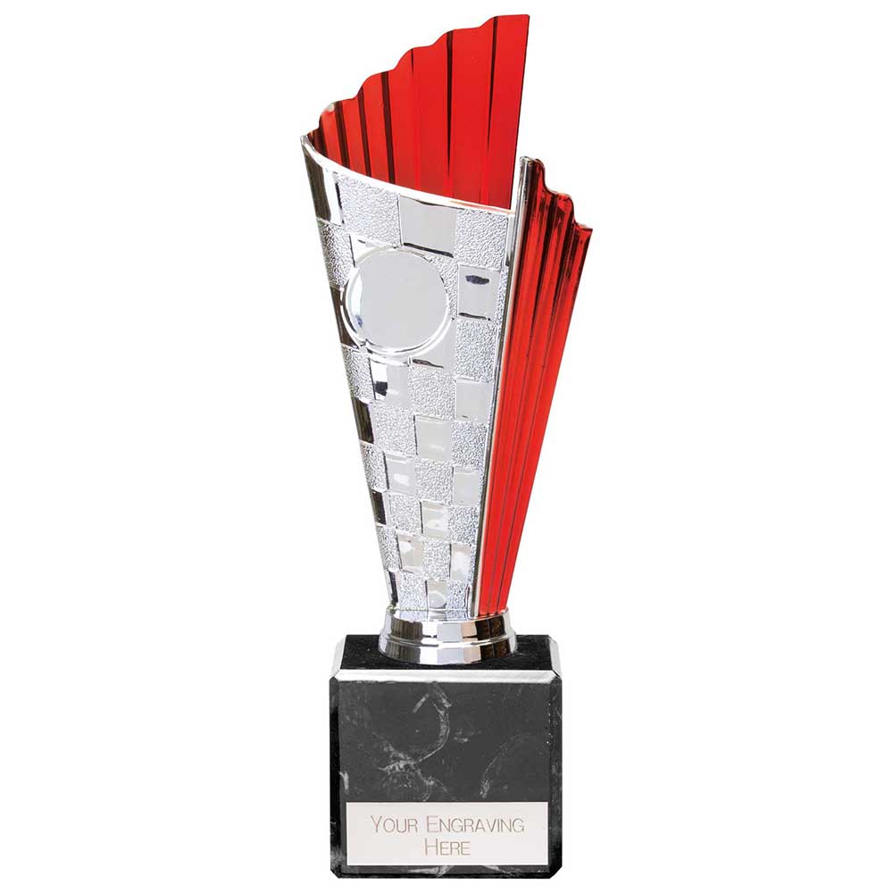 Flash Chequered Flag Trophy - Red