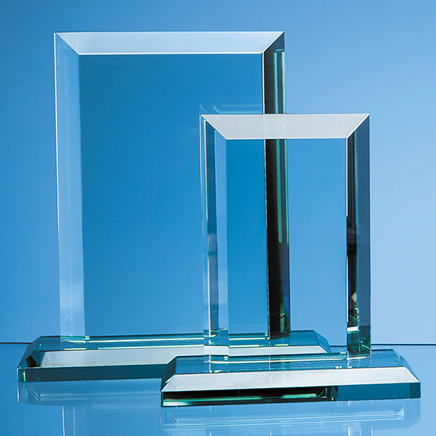 Engraved Jade Glass Rectangle Frame Award