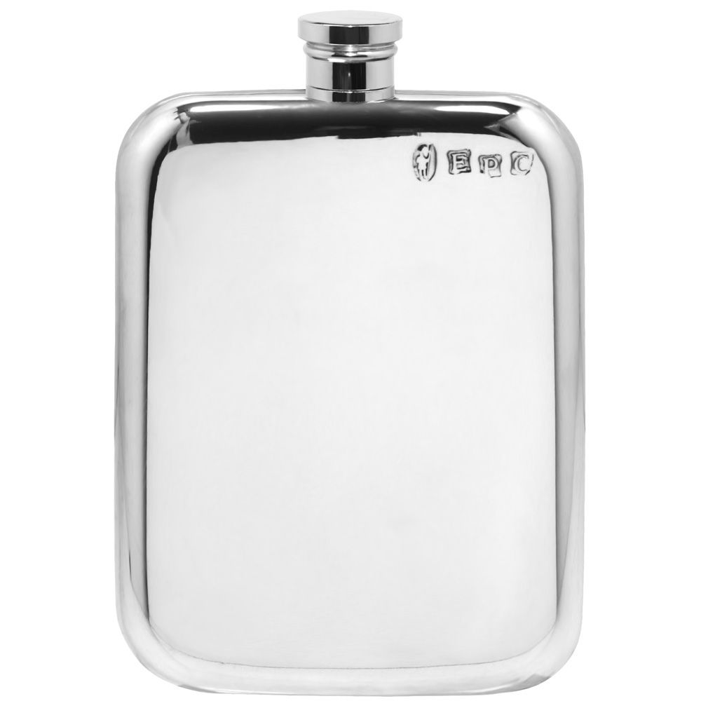 6oz English Pewter Hip Flask