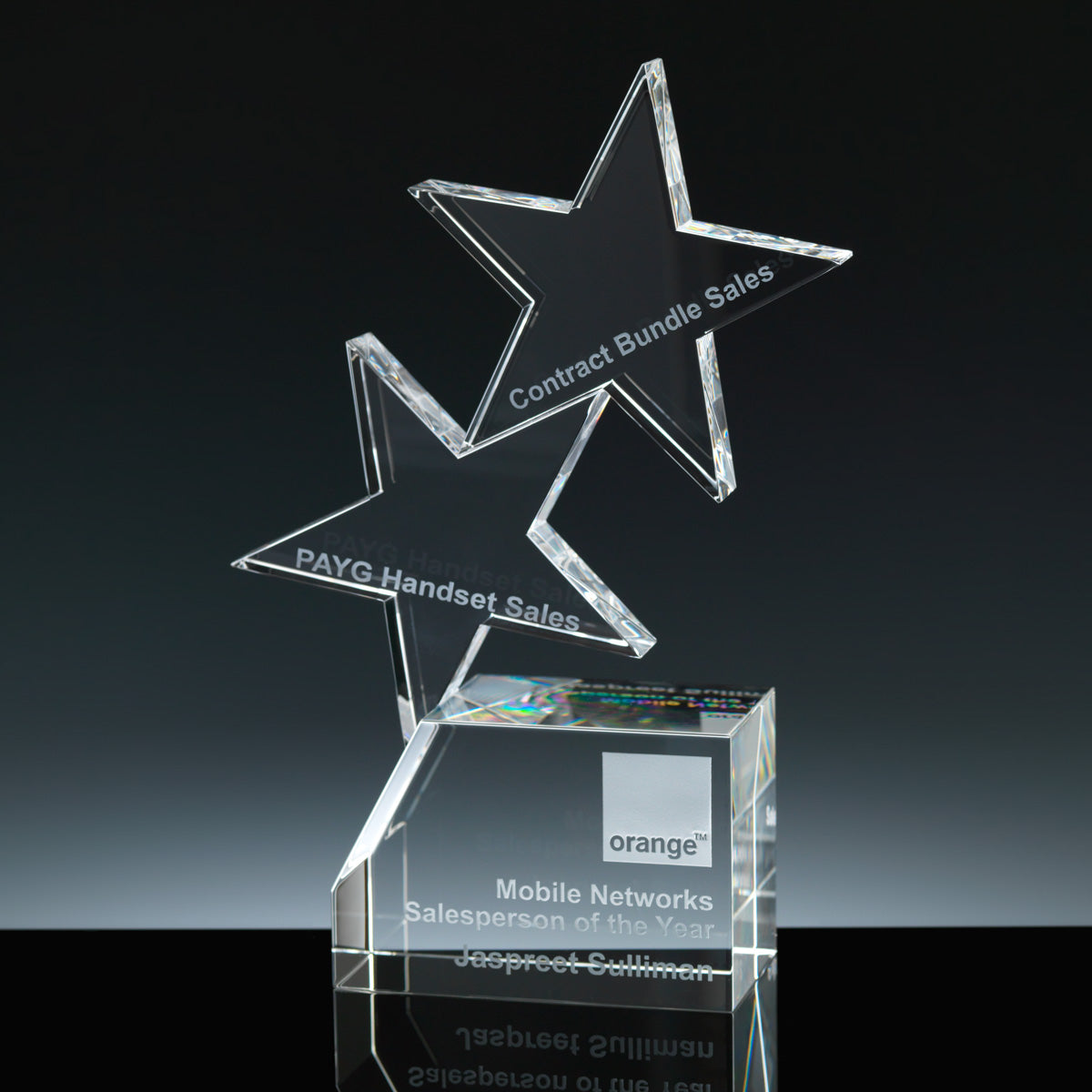 Crystal / Clear Glass Star Awards