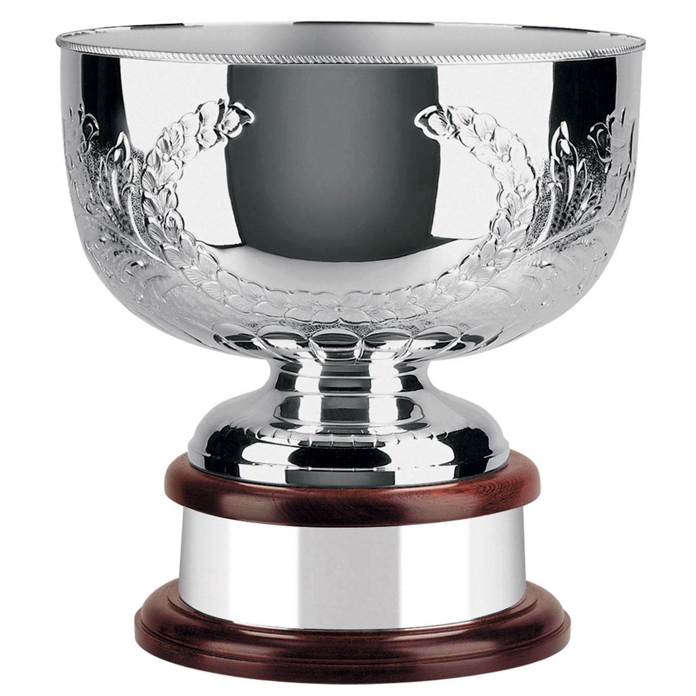 Silver Rose Bowl and Quaich Trophies