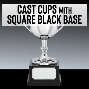 Cast Cup Awards with Square Black Base