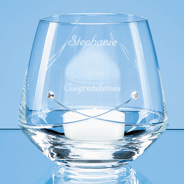 Personalised Diamante Glassware