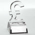 Glass 'Pound Sterling Sign' Award (Etching available on base) - 4.75in