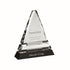 Glass Award - Pyramid On Black Base