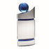 Clear/Blue Domed Glass Award - Plaque With Blue Globe