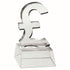 Glass 'pound Sign' Trophy (Silver Engraving Plate On Base) - 4.75in