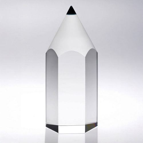 Personalised Glass Pencil Statue Award