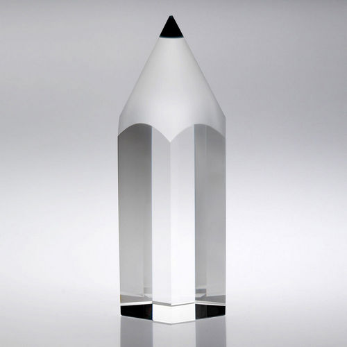 Personalised Glass Pencil Statue Award
